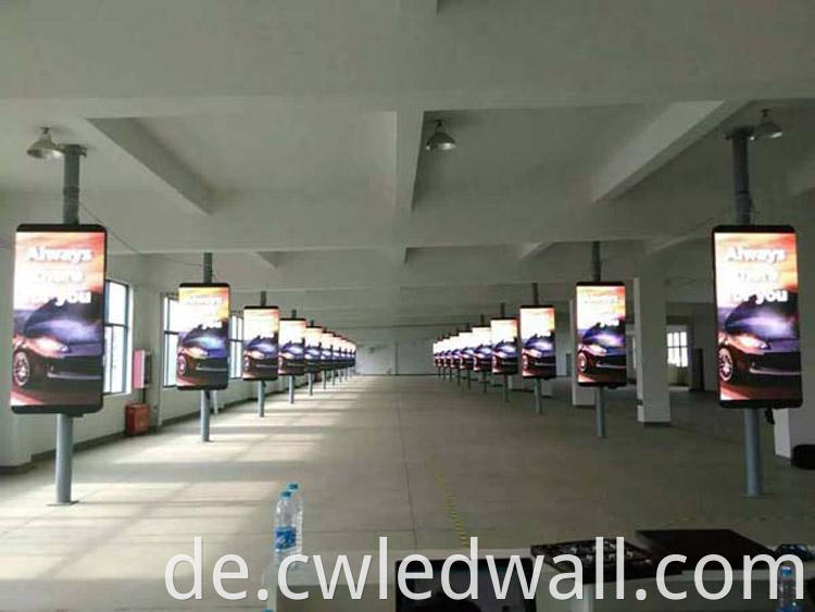 Outdoor Led Wall Billboards P4 Pole Display Workshop